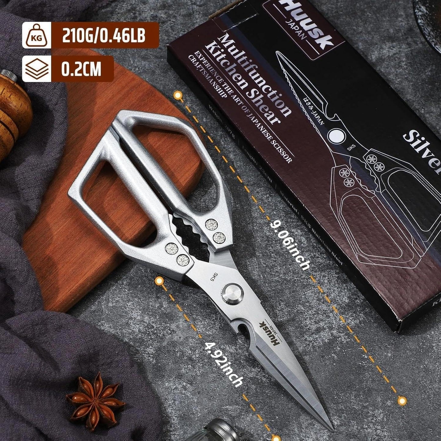 The Viral 5-in-1 Japanese-Inspired Shears: Over 127,000 Happy Kitchens!