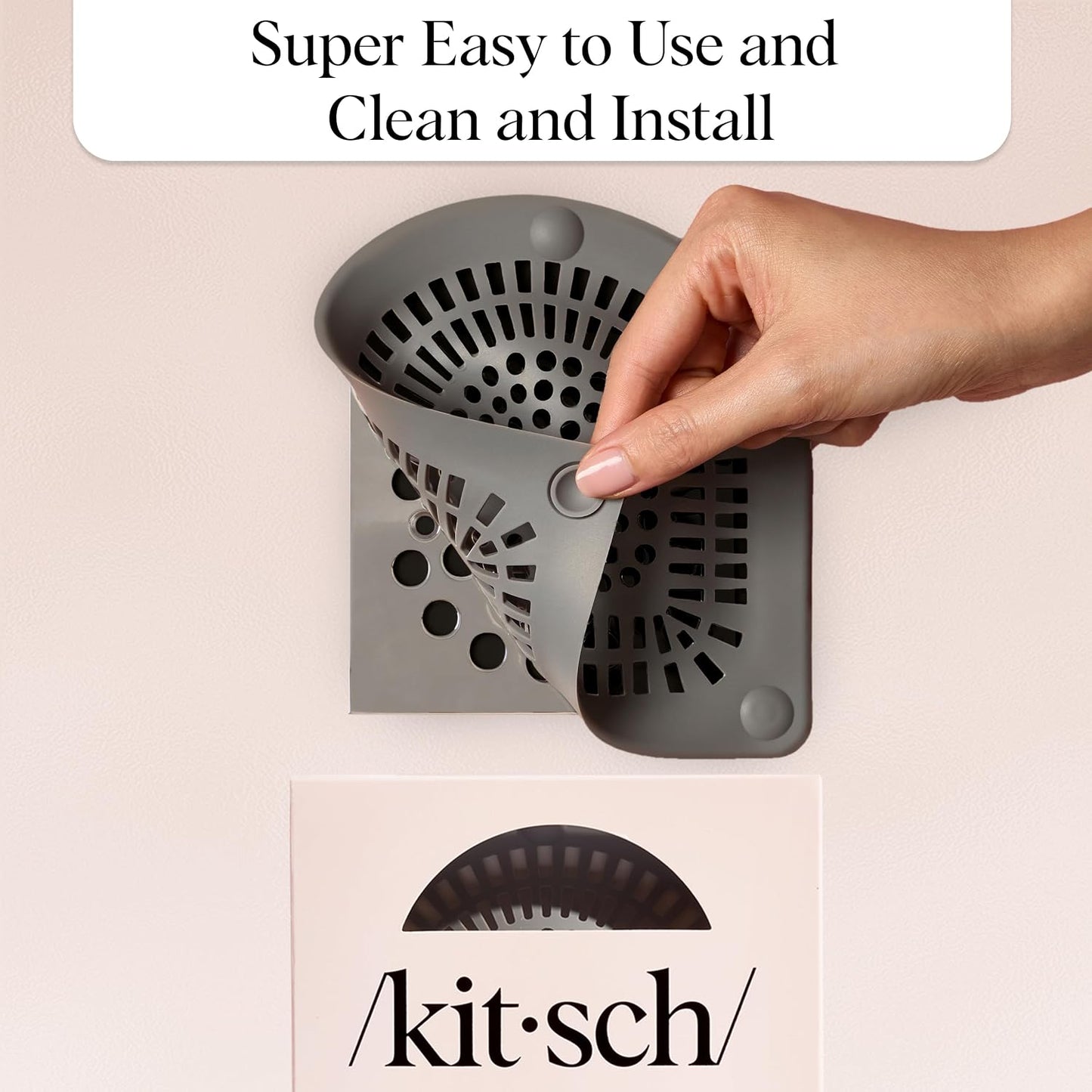 Shower Hair Catcher - Hair-Trapping Drain Cover For A Cleaner, Clog-Free Shower