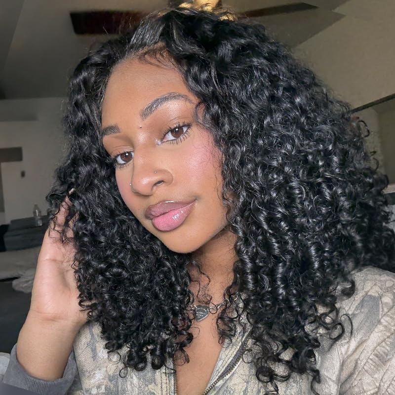 Human Hair Crochet Extensions - Pre-Looped Burmese Curly For Natural Full Volume