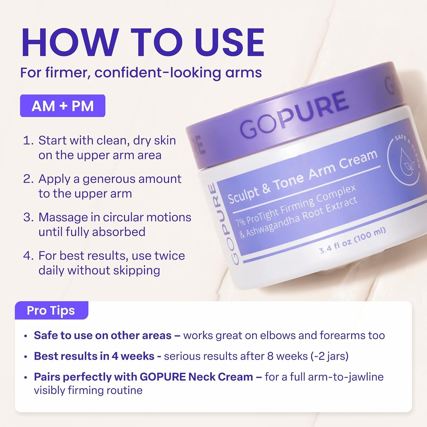 Arm Firming Cream - 7% ProTight Complex For Smoother, Firmer-Looking Arms