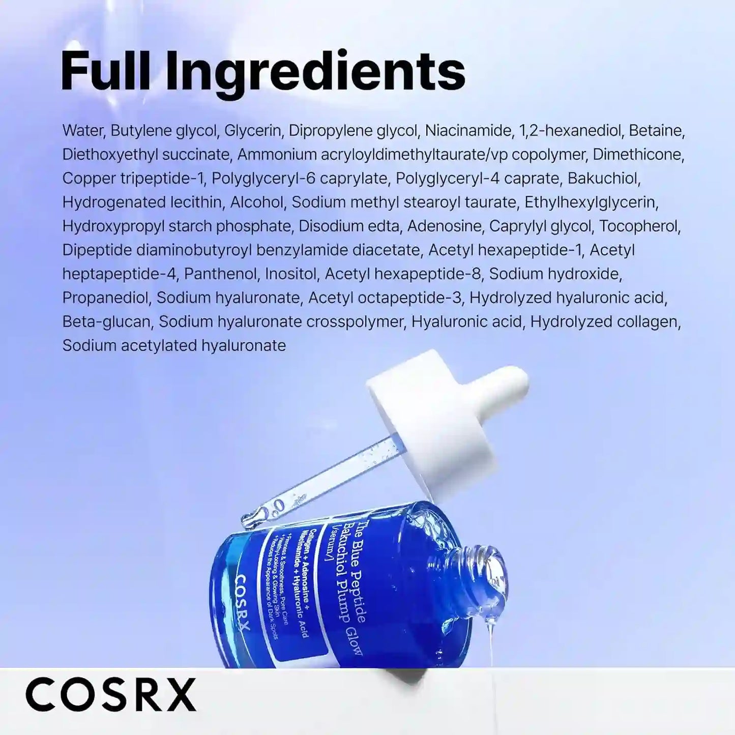 Face Serum – 3X Copper Peptide & Bakuchiol For Instant Plumping & Wrinkle Erasing