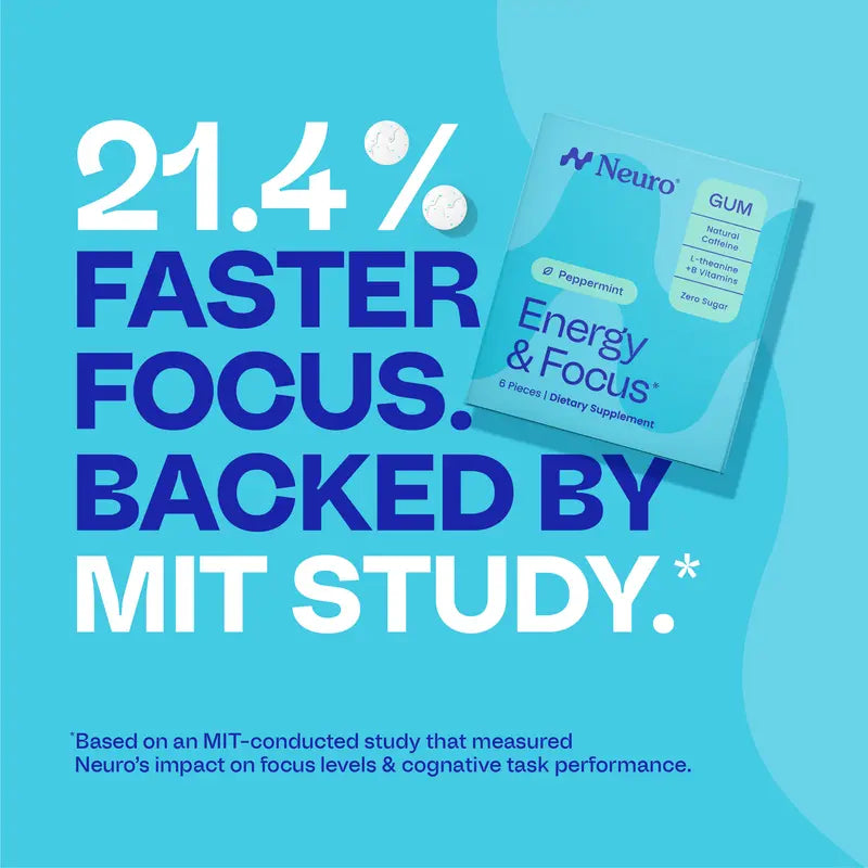 Energy & Focus Gum/Mints - Instant Energy & Laser Focus In Just 2 Minutes