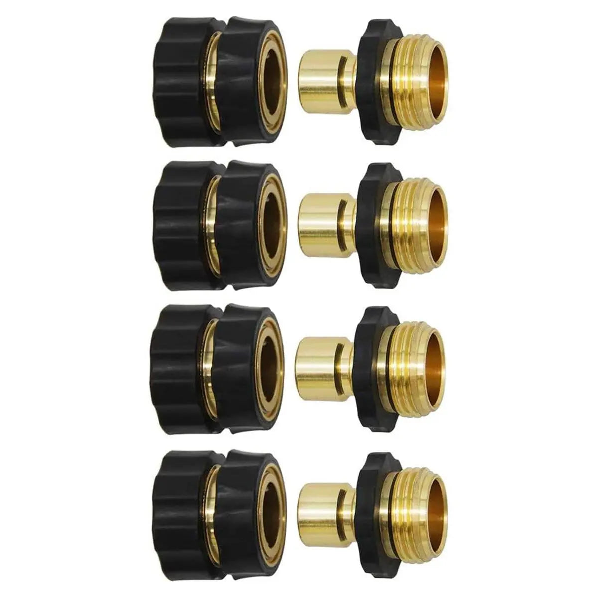 Garden Hose Quick Connectors - Leak-Resistant 3/4" GHT Fittings For Faster Watering