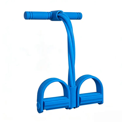 Pedal Resistance Band Trainer - Elastic Seated Full-Body Workout System For Home & Rehab