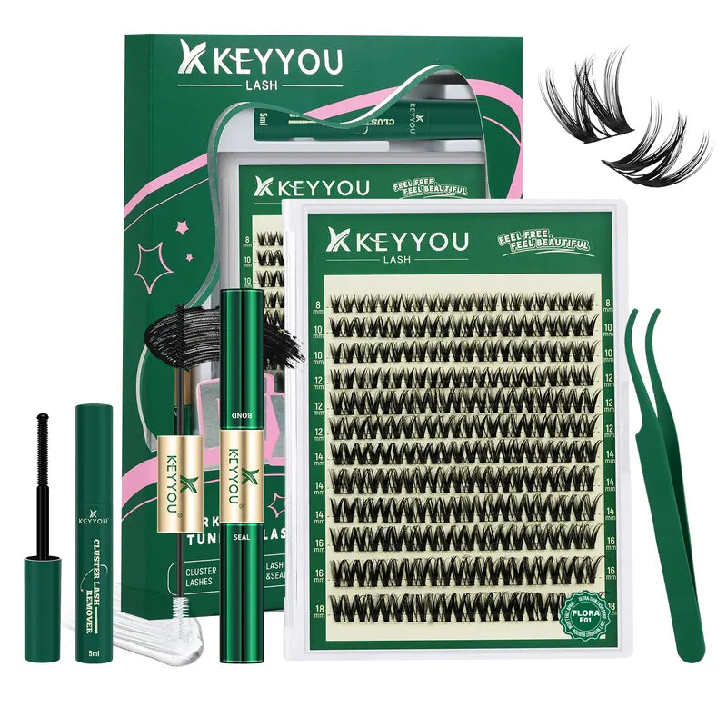 DIY Lash Extension Kit - Ultra-Thin Clusters For Salon-Style Volume