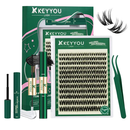 DIY Lash Extension Kit - Ultra-Thin Clusters For Salon-Style Volume