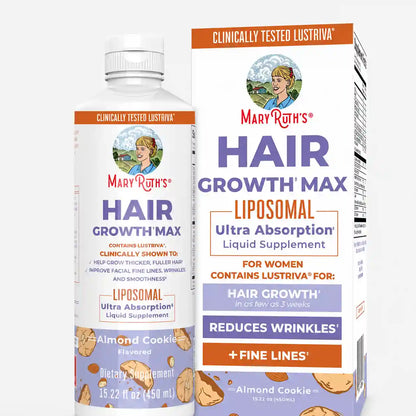 Hair Growth Support Liquid – Liposomal Nutrient Formula for Thicker, Fuller-Looking Hair & Healthy Scalp Support
