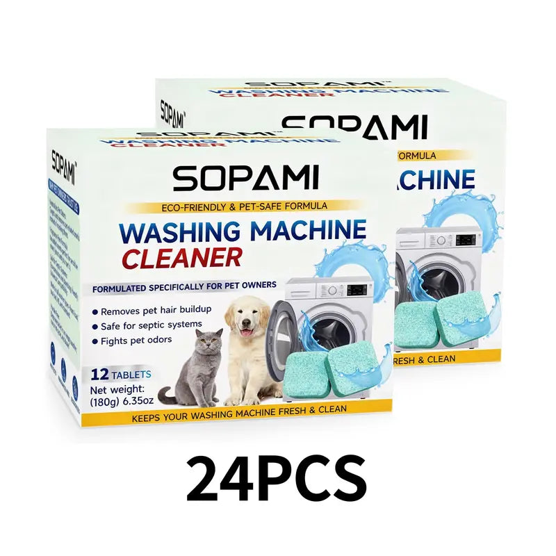 Washing Machine Cleaner Tablets - Oxygen-Activated Cleaning Formula For Deep Drum Odor & Grime Removal
