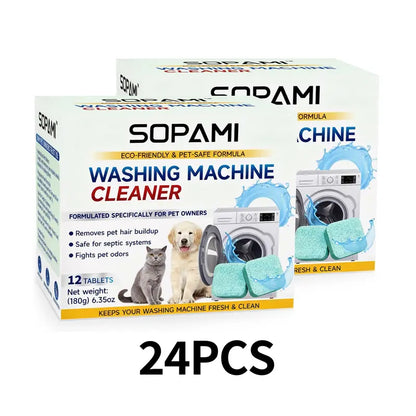 Washing Machine Cleaner Tablets - Oxygen-Activated Cleaning Formula For Deep Drum Odor & Grime Removal