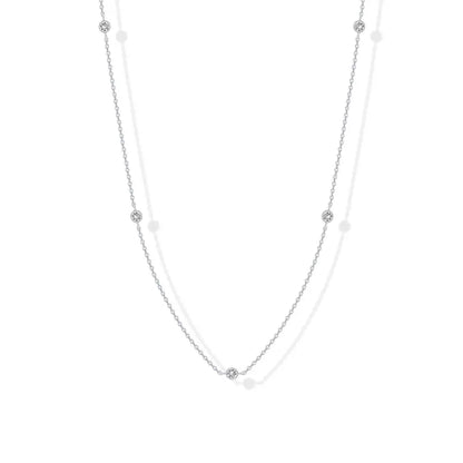 Dainty CZ Necklace - Lightweight Sparkle For Everyday Elegance