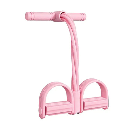 Pedal Resistance Band Trainer - Elastic Seated Full-Body Workout System For Home & Rehab