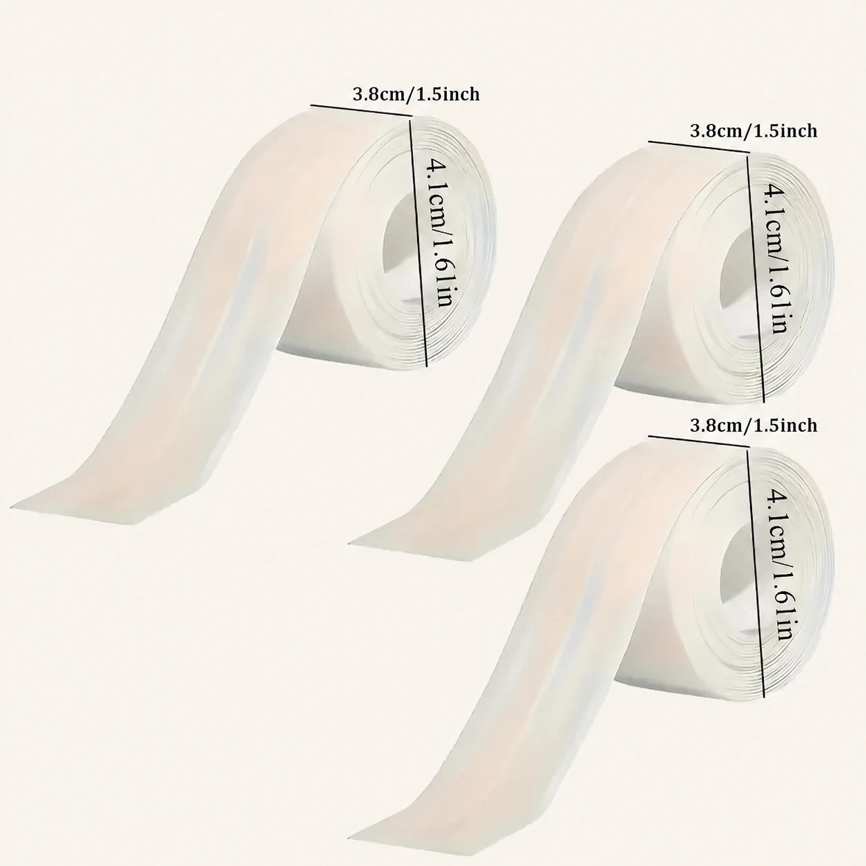 Waterproof Caulk Tape - Peel & Stick Seal For Clean Bathroom Edges