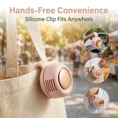 Mini Bladeless Portable Fan — USB Rechargeable & Safe Quiet Cooling