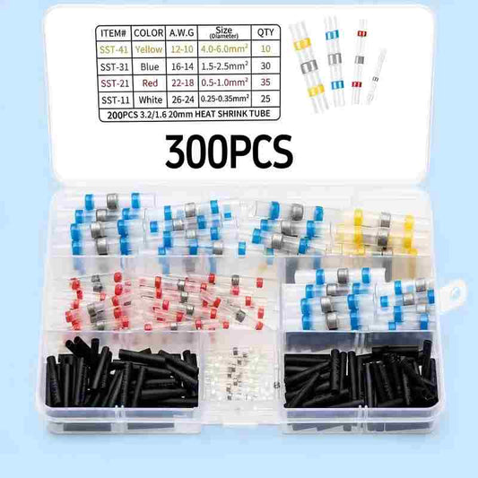 Solder Seal Wire Connectors - Self-Solder Heat Shrink Design For Fast Waterproof Wire Repairs