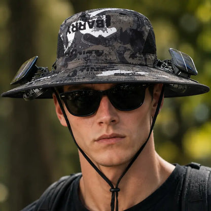 Solar Fan Hat - Dual Side Cooling Fans For Instant Outdoor Heat Relief