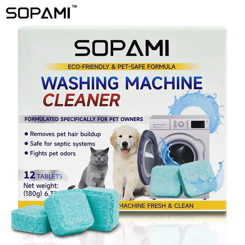 Washing Machine Cleaner Tablets - Oxygen-Activated Cleaning Formula For Deep Drum Odor & Grime Removal