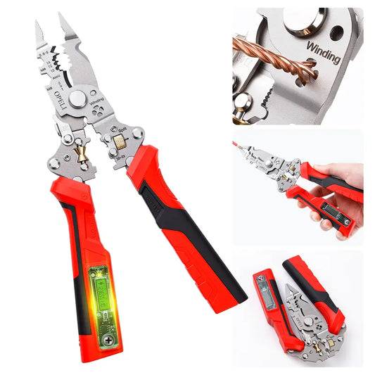 Wire Stripping Pliers – Multi-Function Cutting & Voltage Detection Tool For Safer Electrical Work