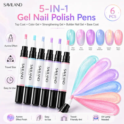 Aurora Cat Eye Gel Nail Pen Kit - Create Salon-Worthy Nails In Minutes