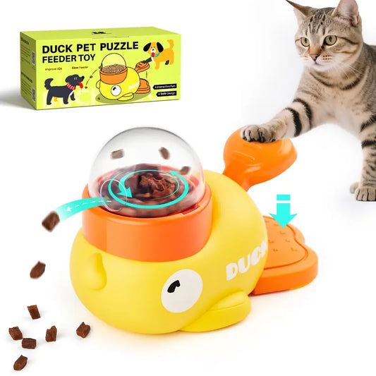 Interactive Cat Puzzle Toy - Treat Dispensing Design For Brain Training & Active Play