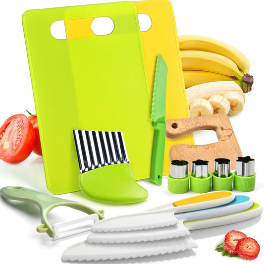 Empower Your Little Chef: 13-Piece Real Cooking Set for Kids