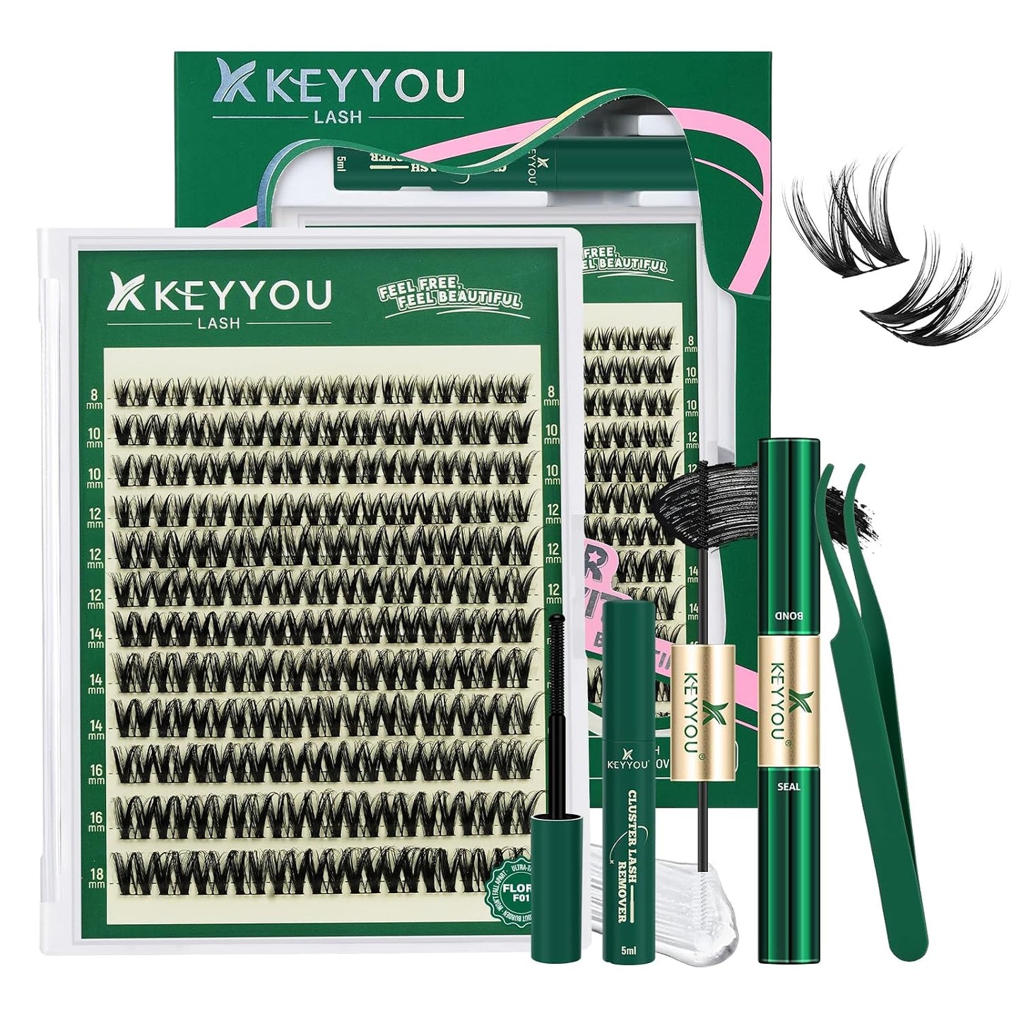 DIY Lash Extension Kit - Ultra-Thin Clusters For Salon-Style Volume