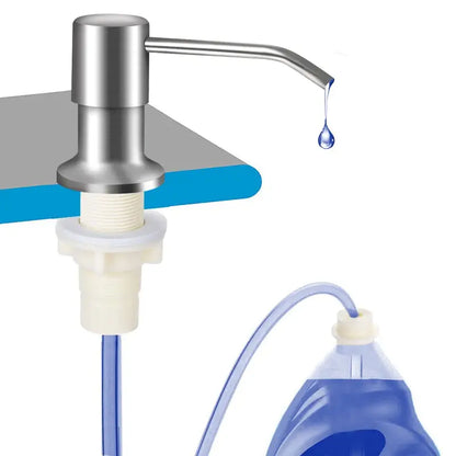 Sink Soap Dispenser - 39" Hidden Tube For A Cleaner Kitchen