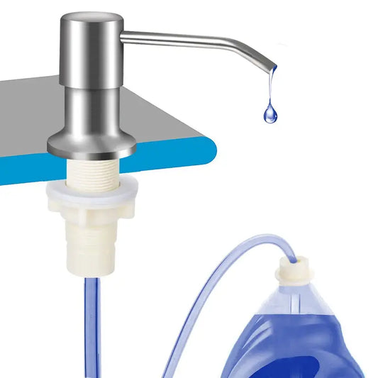 Sink Soap Dispenser - 39" Hidden Tube For A Cleaner Kitchen