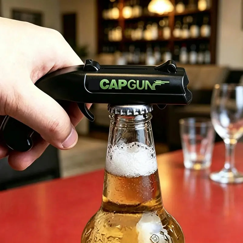 Bottle Opener Launcher - Spring Powered Cap Shooting Fun For Epic Parties