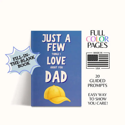 Fill-In-The-Blank Memory Book Set - Guided Prompts To Turn Your Love For Dad Into A Lasting Keepsake