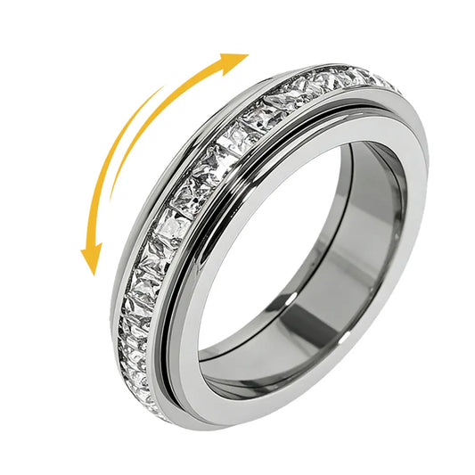 Spinner Ring – Smooth Rotating Band For Stylish Everyday Fidgeting