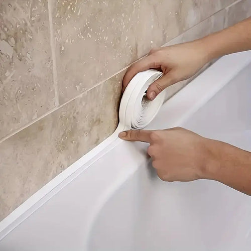 Waterproof Caulk Tape - Peel & Stick Seal For Clean Bathroom Edges