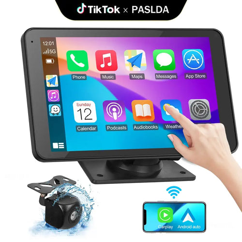 Wireless CarPlay & Android Auto Screen with HD Backup Camera