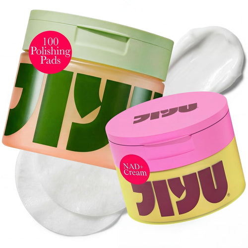 Korean Skincare Glow-Up Bundle - Toner Pads & NAD+ Anti-Aging Moisturizing Cream
