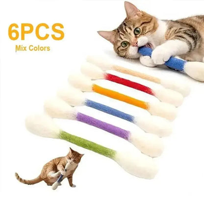 Cat Toy - Giant Q-Tip Design For Endless Play & Boredom Relief