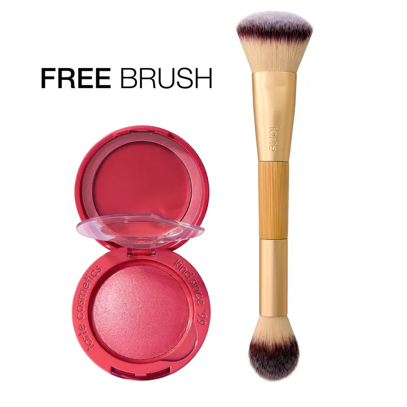 Blush & Glow Duo With Brush - Cream Color + Glow Powder For A Fresh Radiant Flush