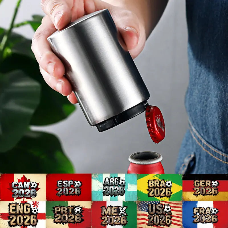 Automatic Push-Down Stainless Steel Beer Opener