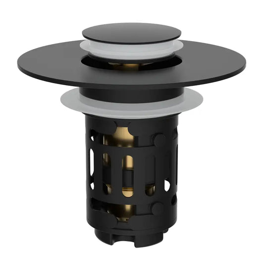 3-in-1 Bathroom Sink Drain Stopper - Pop-Up Hair Catcher For Cleaner Drains