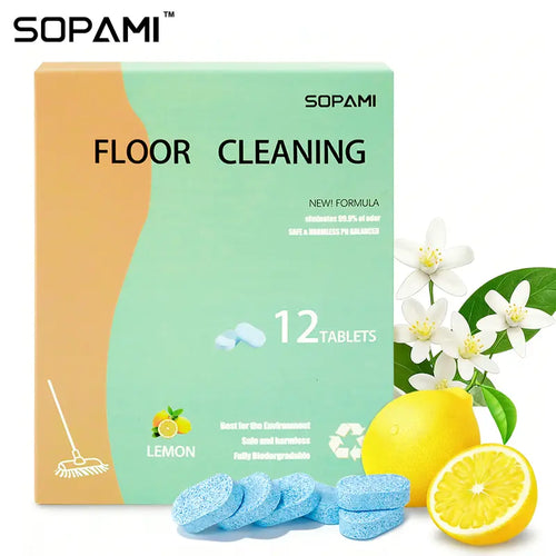 Floor Cleaning Tablets - Drop & Dissolve For Fresh, Residue-Free Floors