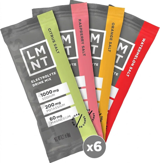 LMNT Zero Sugar Electrolytes - Variety Pack | Drink Mix | Now in a Jumbo 24-Pack