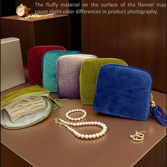 Travel Jewelry Organizer - 5 Compartments For Tangle-Free Storage