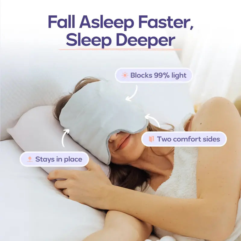 Weighted Sleep Mask – 360° Light Blocking Comfort For Deeper Sleep