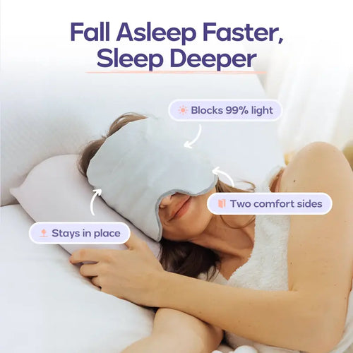 Weighted Sleep Mask – 360° Light Blocking Comfort For Deeper Sleep