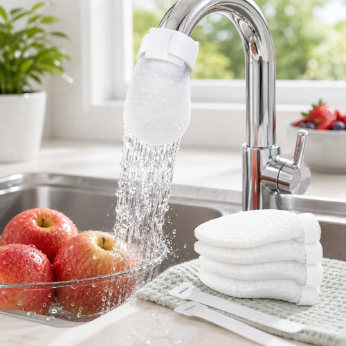 Faucet Filter Bags - High-Density Cotton Filter For A Cleaner Sink Area