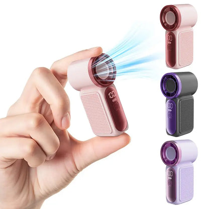 Mini Handheld Fan - 6-Speed LED Control for Instant Personal Cooling Anywhere