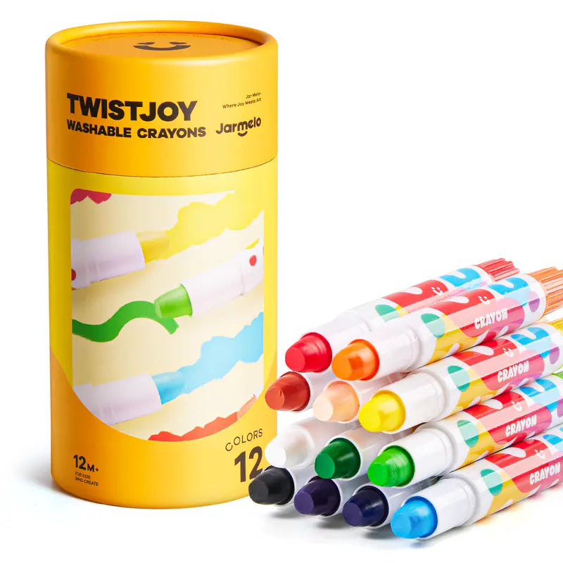 2-in-1 Washable Jumbo Silky Crayons & Watercolor Kit