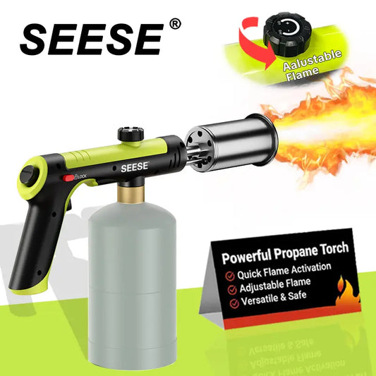 High-Intensity Utility Torch with One-Touch Max Flame & Safety Lock