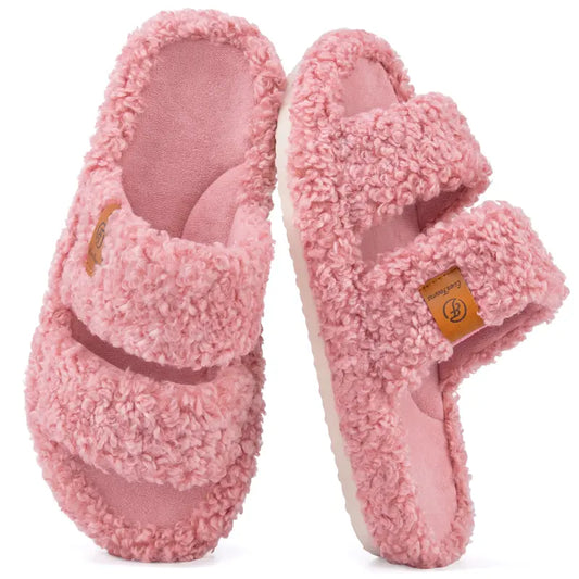 Slippers - Soft Memory Foam Cushioning For All-Day Cozy Home Comfort & Light Outdoor Wear