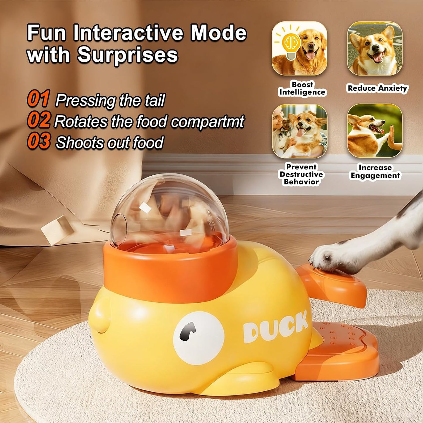 Interactive Cat Puzzle Toy - Treat Dispensing Design For Brain Training & Active Play