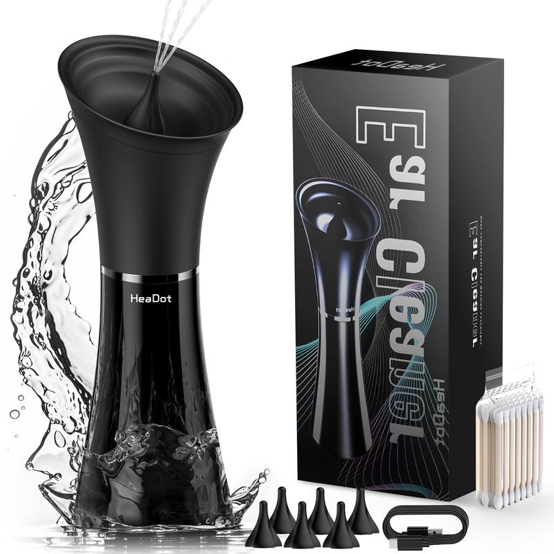 Electric Ear Wax Removal System - Water Irrigation Cleaning For Safer At-Home Ear Care