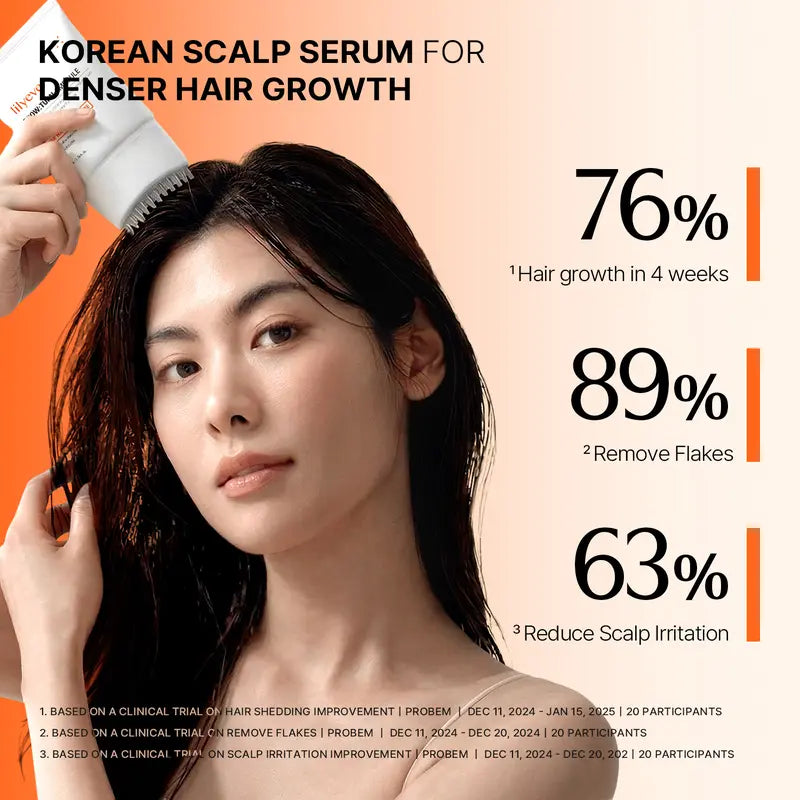 Hair Growth Serum - Exosome Scalp Care With Built-In Brush For Fuller-Looking Hair